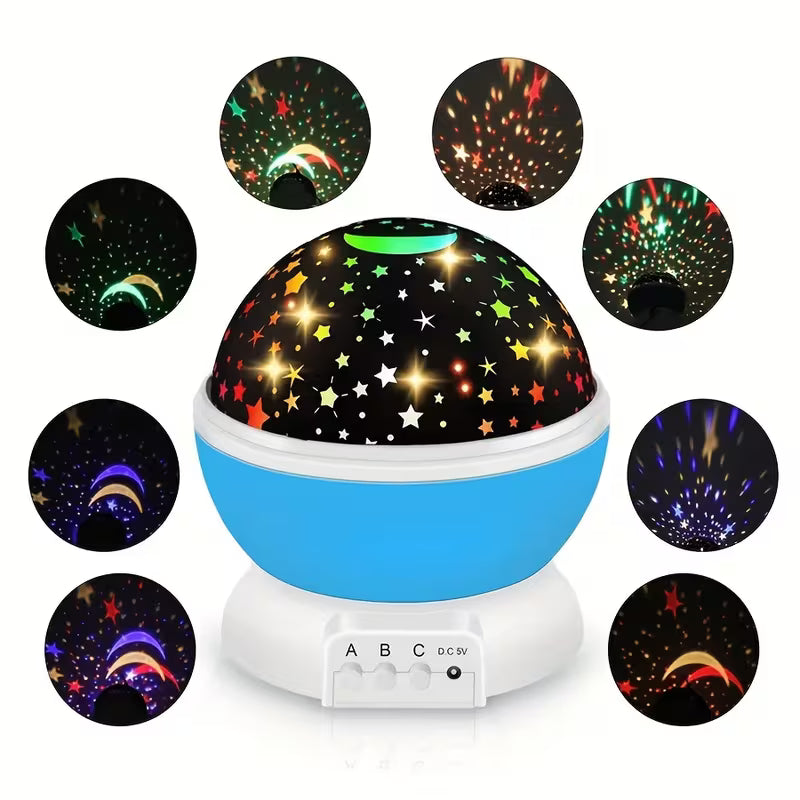 Lámpara Proyector Estrellas Giratorio