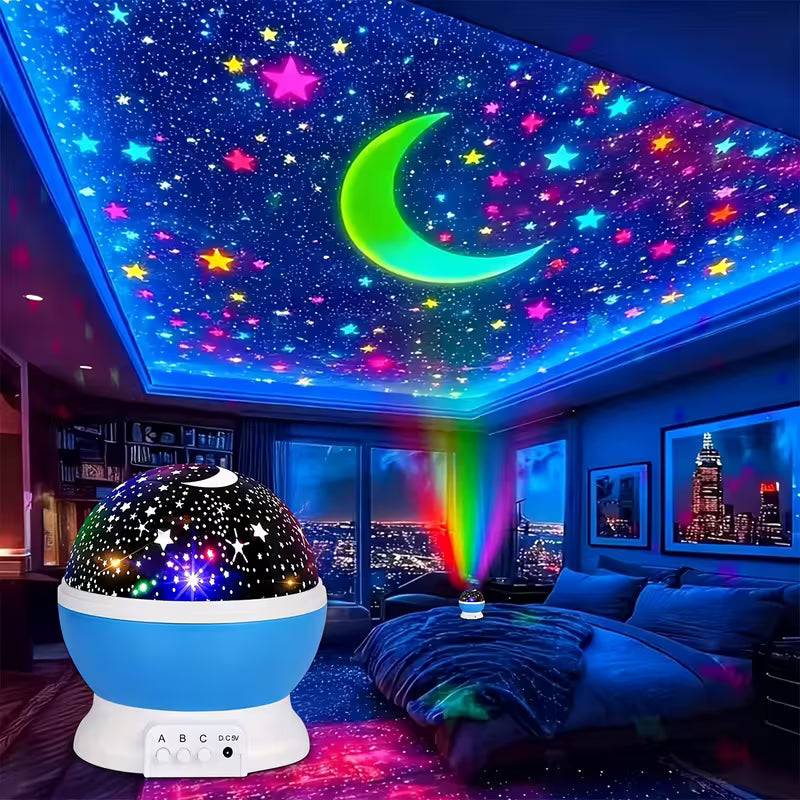 Lámpara Proyector Estrellas Giratorio